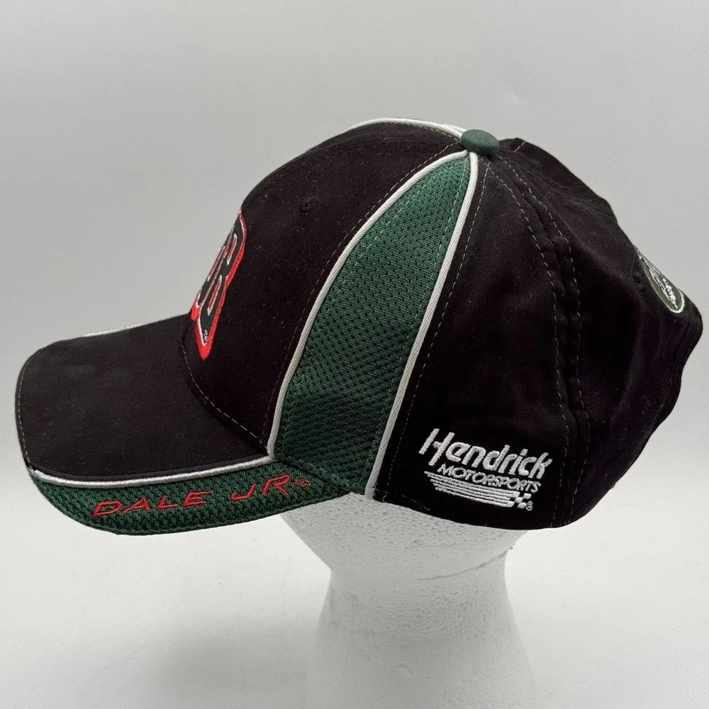 Dale Earnhardt Jr. #88 Amp Energy Green Black Baseball Hat Cap NASCAR‎ Strapback
